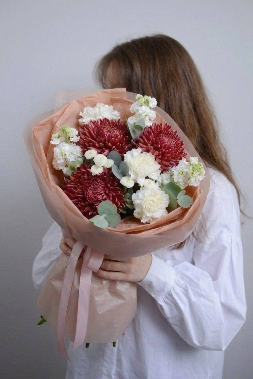 Авторский букет «Бархат и зефир»